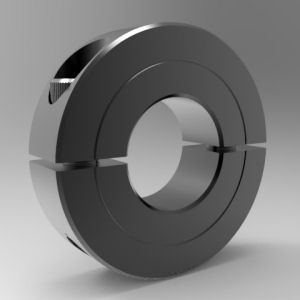 Stafford Mfg 2L004HD Shaft Collar, Heavy Duty, 2 Piece Split, Clamp Type, 1/4 Inch Bore, Steel | CJ6EHZ