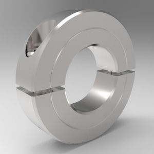 Stafford Mfg 2S002 Shaft Collar, 2 Piece Split, Clamp Type, 1/8 Inch Bore, SS | CJ6DUK