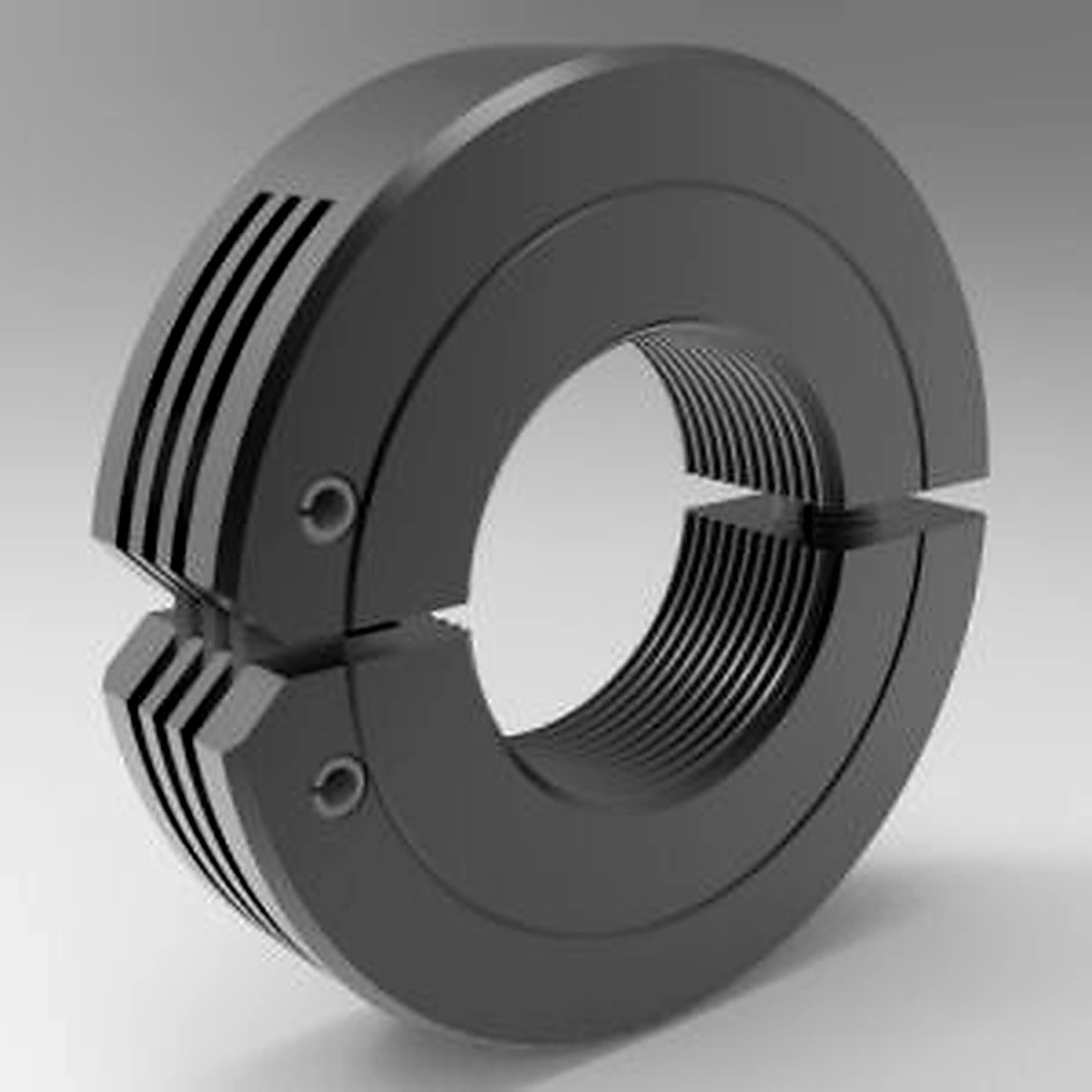 Stafford Mfg 4L014FH Threaded Shaft Collar, Hinge Type, 7/8-9 Inch Threaded Bore, Steel | CJ6FWA