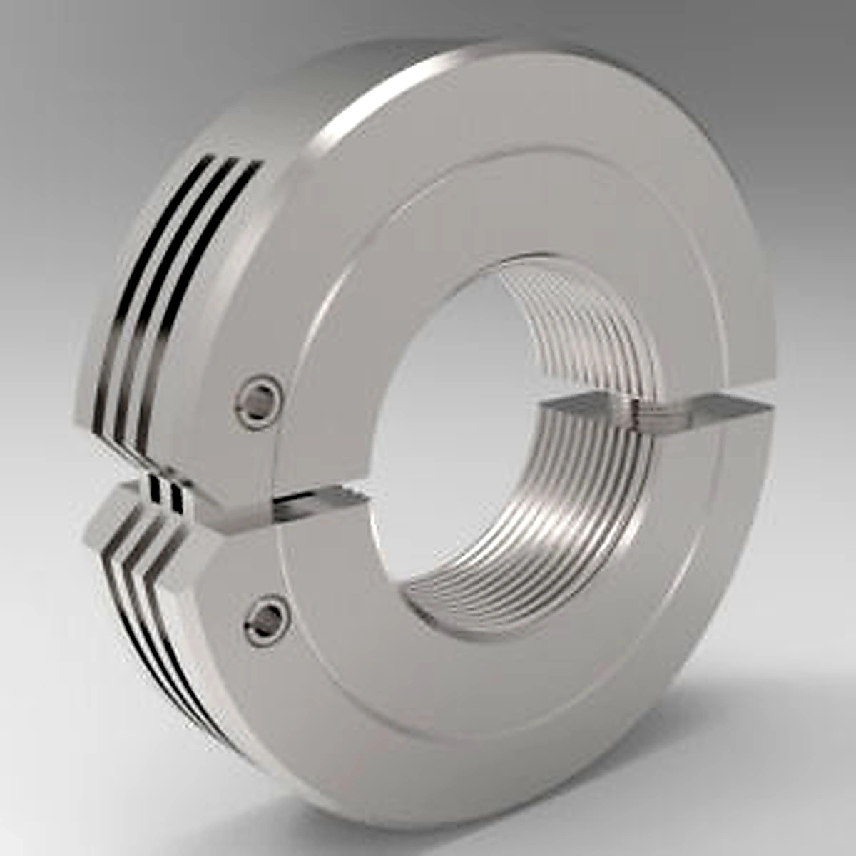 Stafford Mfg 3S104FH Threaded Shaft Collar, Hinge Type, 1-1/4-12 Inch Threaded Bore, SS | CJ6FWM