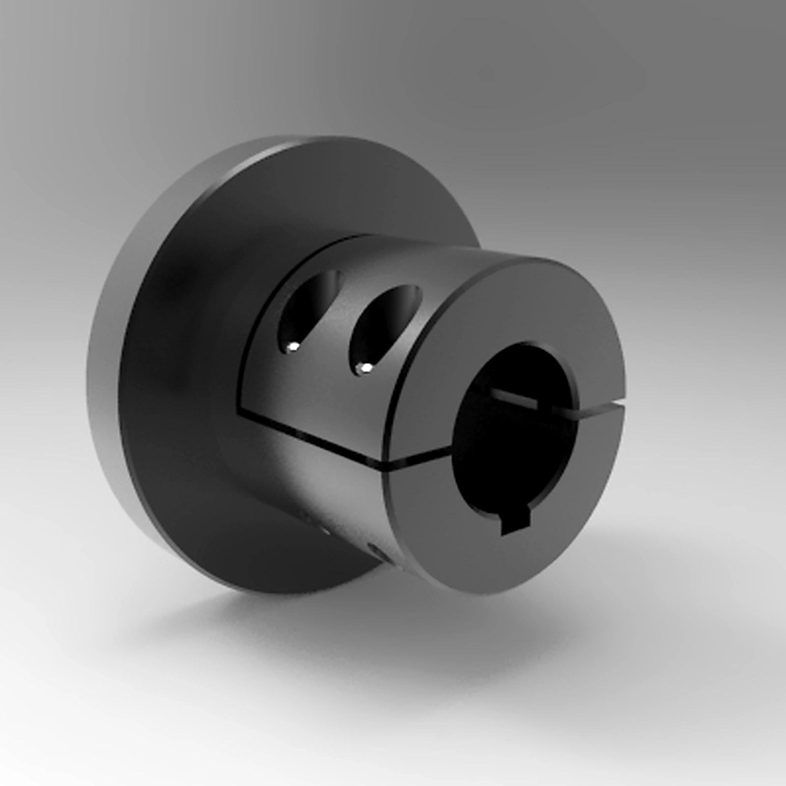 Stafford Mfg 5EFL008REMK Shaft End Flanged Adapter, With Keyway, Machinable, 1/2 Inch I.D., Steel | CJ6LBB