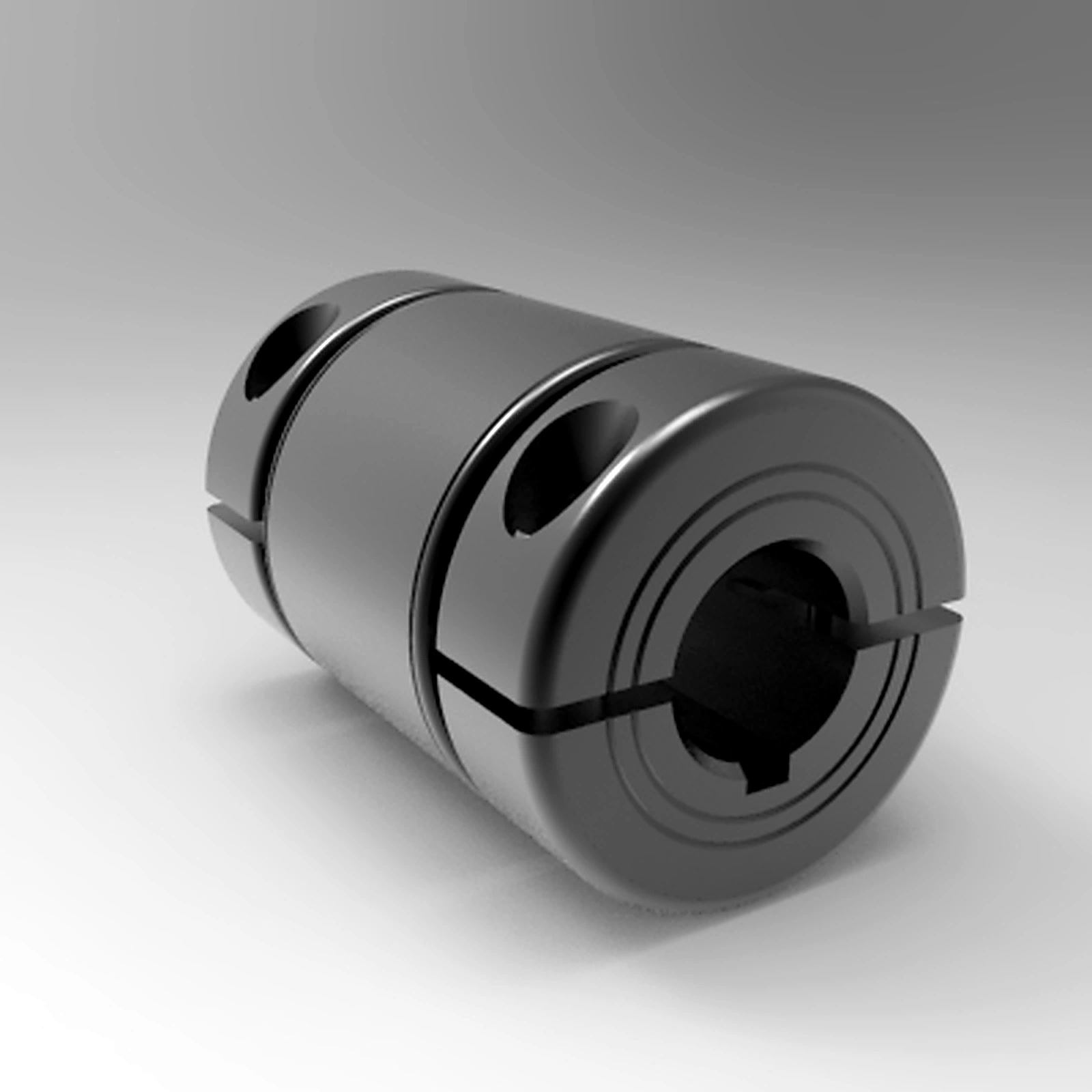 Stafford Mfg 5L100100KPSC Precision Sleeve Coupling, 1 Piece Split, Clamp Type, 1 Inch Bore, Steel | CJ6GQX