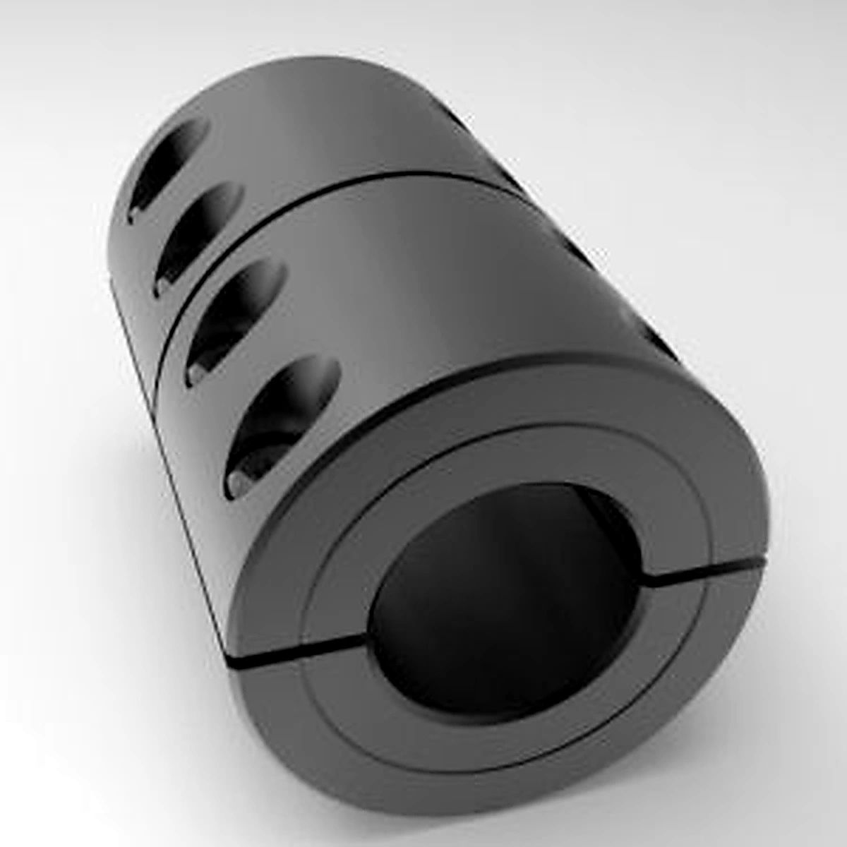 Stafford Mfg 5L200200T Rigid Shaft Coupling, 3 Piece Split, Clamp Type, 2 x 2 Inch Bore, Steel | CJ6GNM