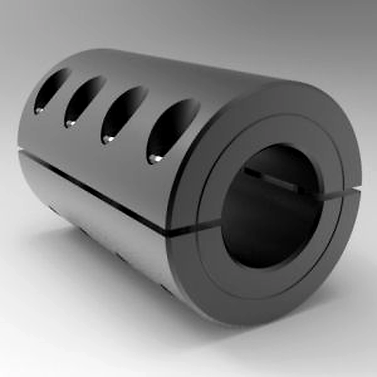 Stafford Mfg 5L10435MF Conversion Coupling, 2 Piece Split, Clamp Type, 1-1/4 Inch x 35mm Bore, Steel | CJ6HNC