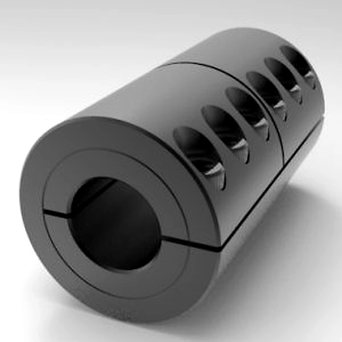 Stafford Mfg 5L204204HD Rigid Shaft Coupling, Heavy Duty, 1 Piece Split, Clamp Type, 2-1/4 Inch Bore, Steel | CJ6GCG