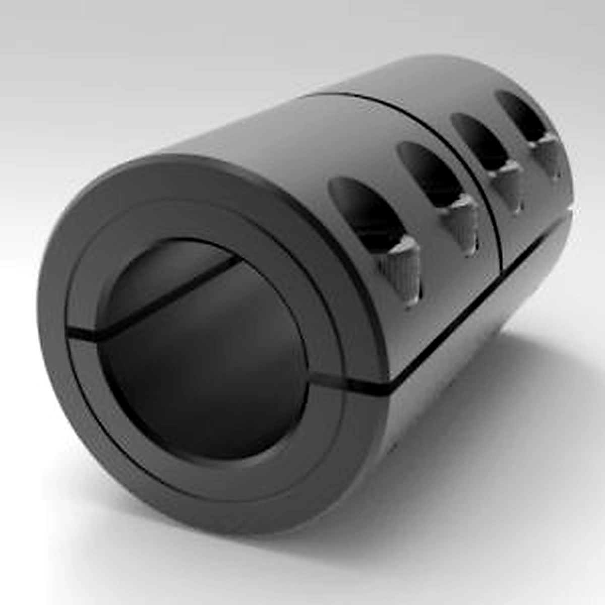 Stafford Mfg 5LM045045 Rigid Shaft Coupling, 1 Piece Split, Clamp Type, 45 x 45mm Bore, Steel | CJ6HGG