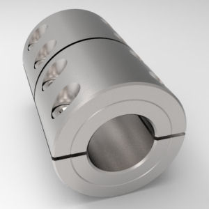 Stafford Mfg 5S008008T Rigid Shaft Coupling, 3 Piece Split, Clamp Type, 1/2 x 1/2 Inch Bore, SS | CJ6GNN