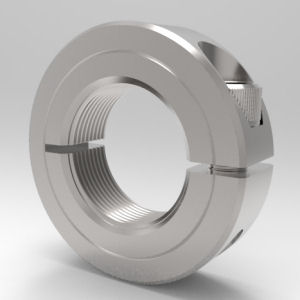 Stafford Mfg 7S104F Threaded Shaft Collar, 1 Piece Split, Clamp Type, 1-1/4-12 Inch Threaded Bore, SS | CJ6FJG