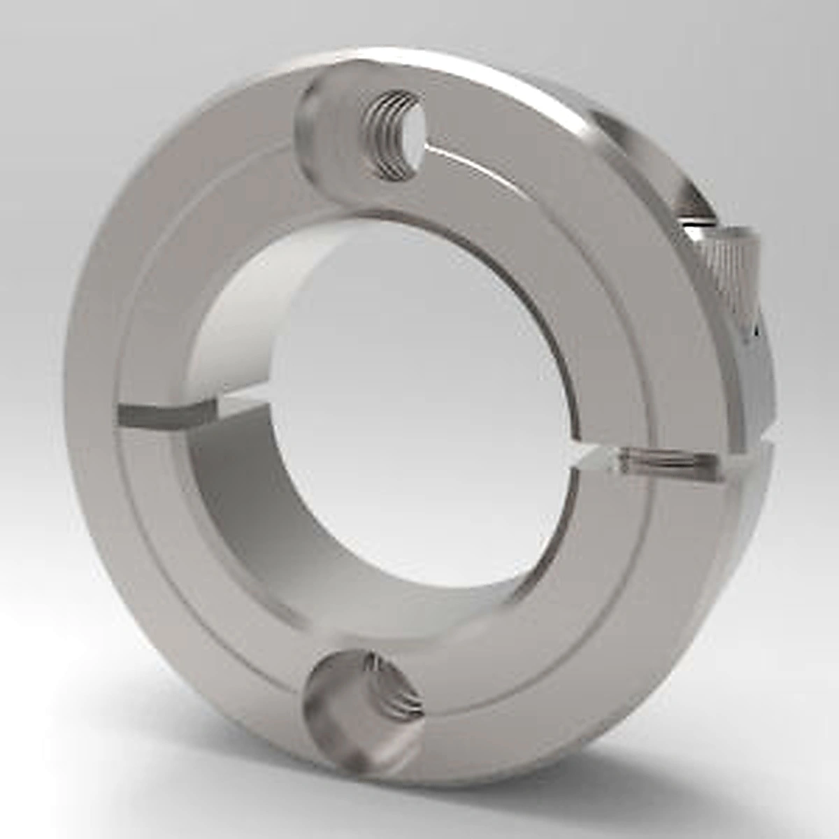 Stafford Mfg FC1SM025 Metric Face Mounting Shaft Collar, 1 Piece Split, Clamp Type, 25mm Bore, SS | CJ6HRA