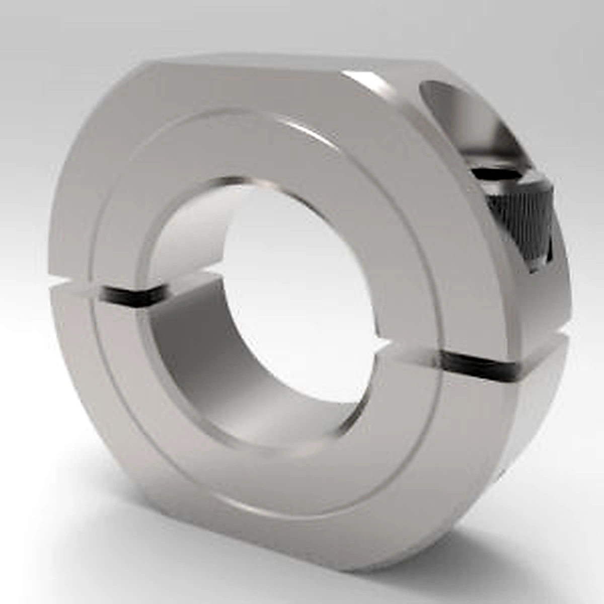 Stafford Mfg WC2A208 Wrenching Collar, 2 Piece Split, Clamp Type, 2-1/2 Inch Bore, Aluminum | CJ6KUA