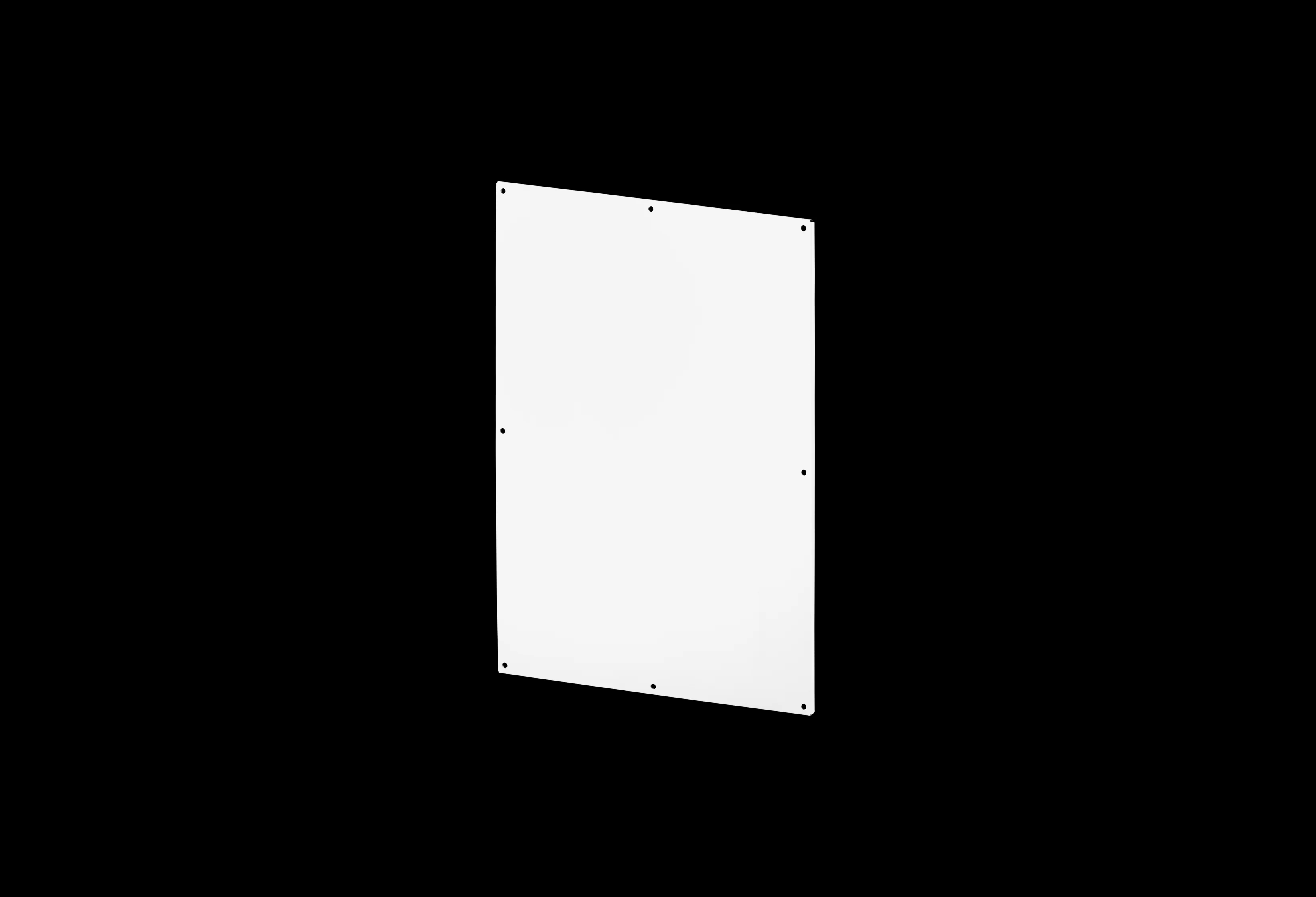 STAHLIN BP4836CS Subpanel, Carbon Steel, White, Powder Coat Finish | CV8AJM
