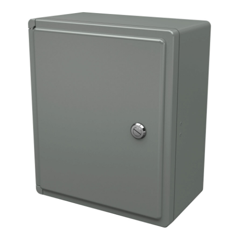STAHLIN CL1311HL Enclosure, 13 x 11 x 6 Inch Size, Wall Mount, Fiberglass Reinforced Polyester, Gray | CV7JWT