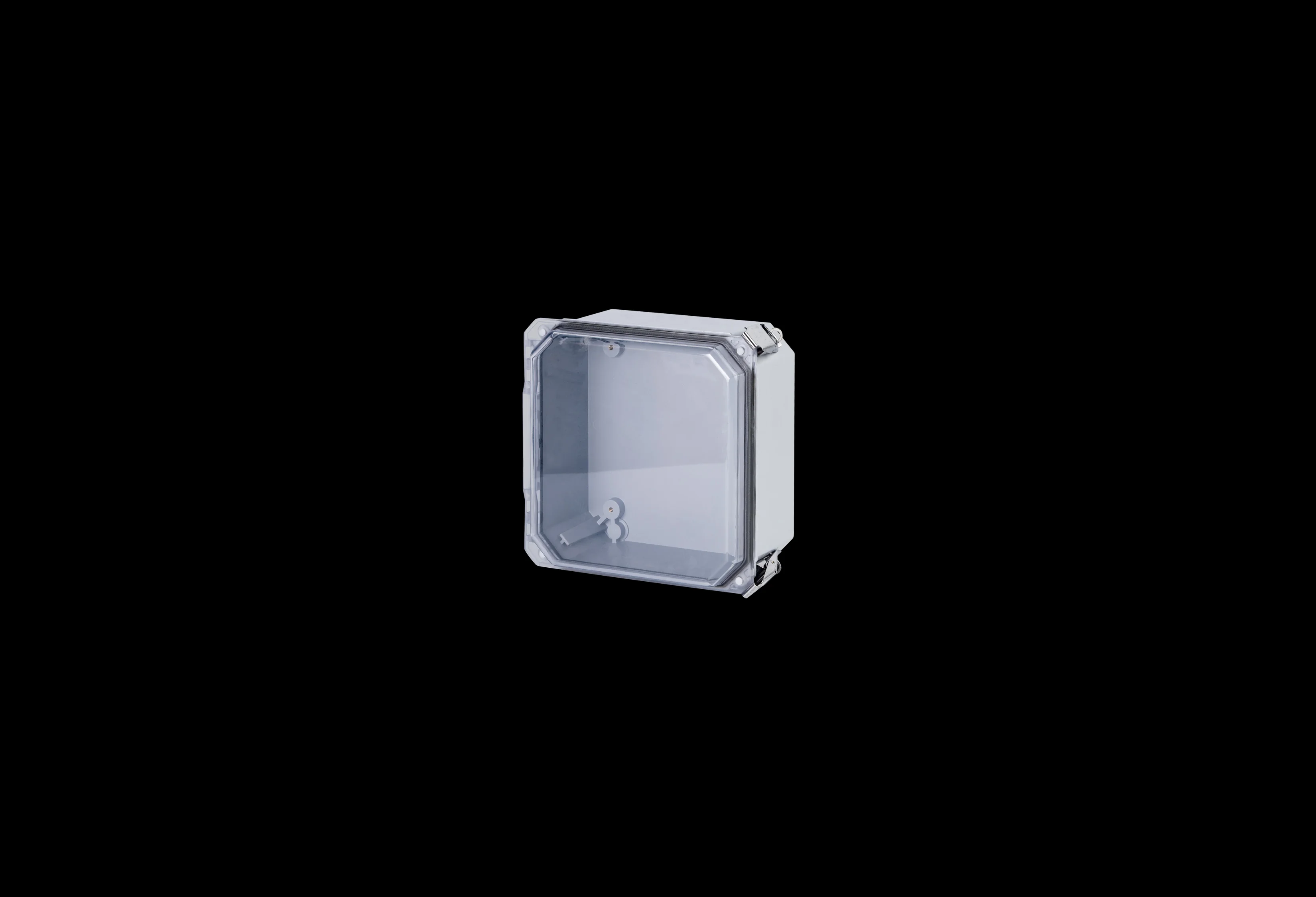 STAHLIN DSCC80804HPL Enclosure, 8 x 8 x 4 Inch Size, Wall Mount, Fiberglass Reinforced Polyester, Gray | CV7JZL