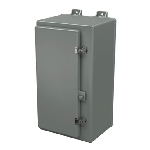 STAHLIN N241210HWT Enclosure, 24 x 12 x 10 Inch Size, Wall Mount, Fiberglass Reinforced Polyester, Gray | CV7LFZ