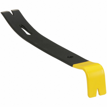 STANLEY 55-045 Flat Pry Bar, Claw End, 7 Inch Overall Length, 7/8 Inch Bar Width, 7/8 Inch End Width | CU4JUU 6R301