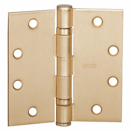 STANLEY FBB17945X45DOORHINGE4STL Butt Hinge, 4 Holes per Leaf, 4 1/2 Inch Door Leaf Height, 2 Inch Door Leaf Width | CU4HKB 53DY56