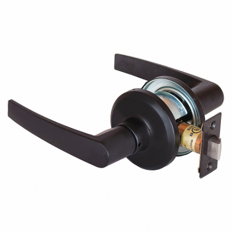 STANLEY QTL230A613SA118F Lever Lockset, Grade 2, Qtl230 Slate, Oil Rubbed Bronze, Lockset Is Keyless | CU4JCD 45DH72