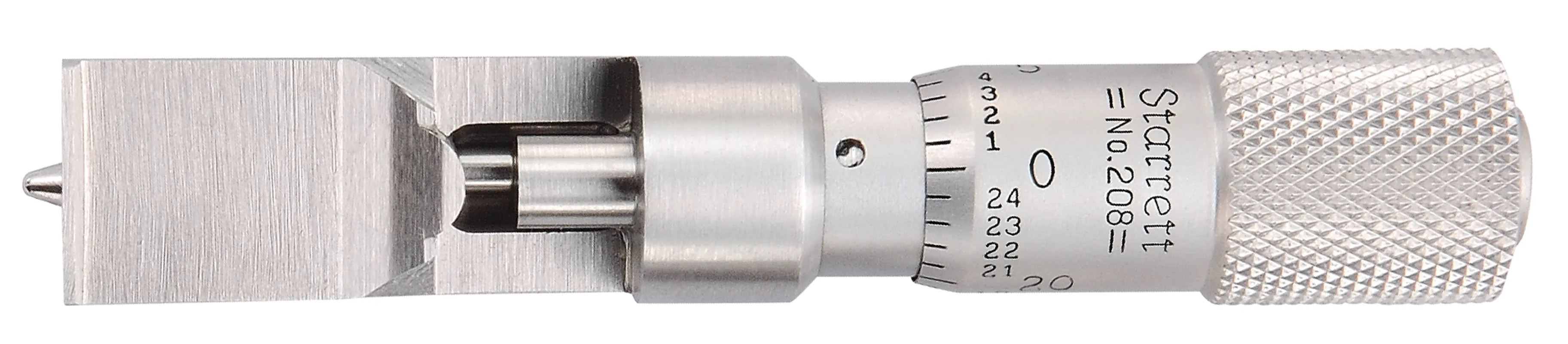 STARRETT 208DZ Can Seam Micrometer With Depth Gage 0-0.375 | AD6XEL 4CEP7 / 56176