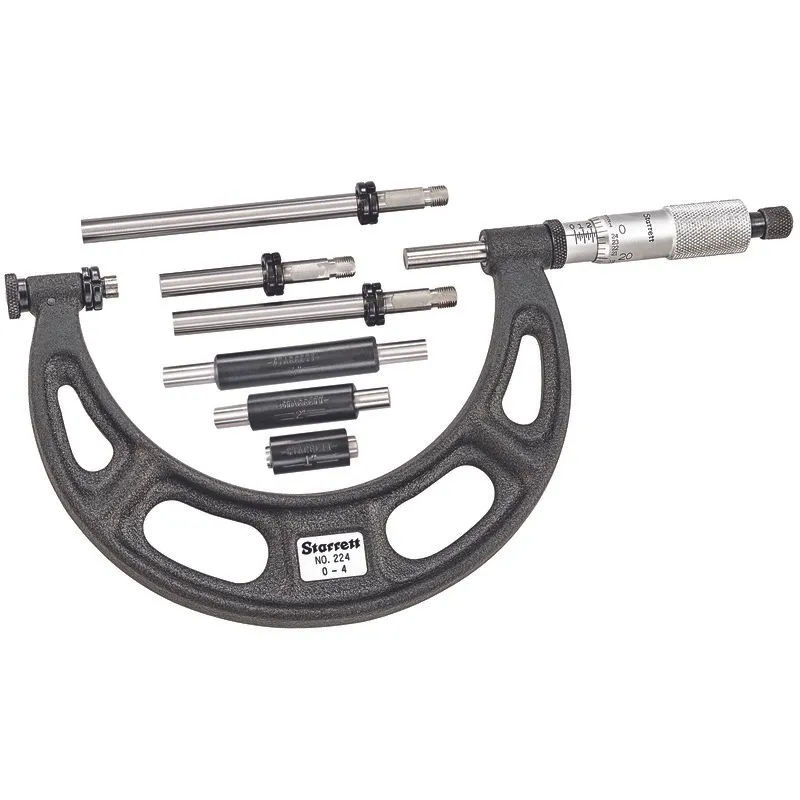 Interchangeable Anvil Micrometer 0-4 In