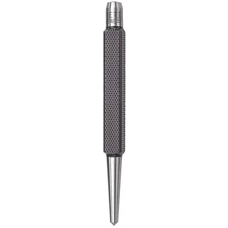 STARRETT 264E Center Punch, 5/32 Inch Tip Size, 4 1/4 Inch Overall Length, 1 1/2 Inch Taper Length | CU4MVL 26Y859