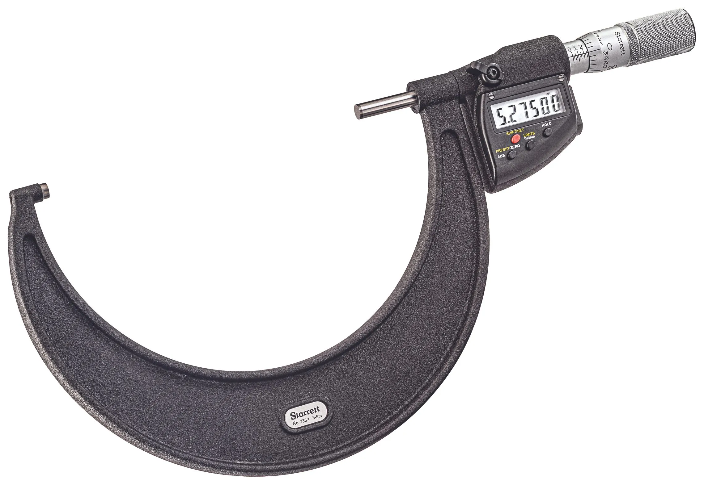 STARRETT 733.1XFLZ-3 Digital Outside Micrometer, 2 Inch to 3 Inch/50.8 to 76 mm Range | CN2QQA 733XFLZ-3 / 5TZX4