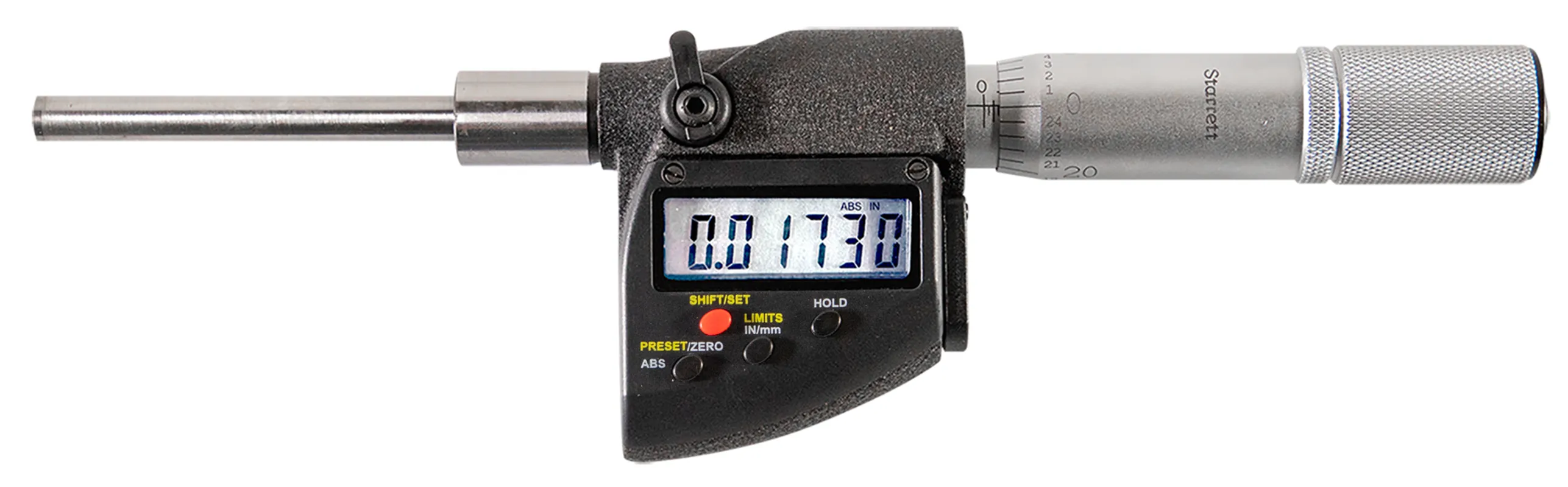 STARRETT 762.1XFL-2 Digital Micrometer Depth Gage, 0 Inch To 2 In/0 To 50 mm Range, ±0.0001 Inch Accuracy | CU4NAN 60KC32