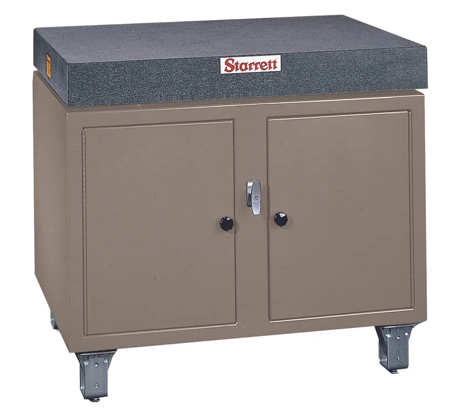 STARRETT 81504 Cabinet Plate Stand, Stationary, 24 x 36 Inch Size | AE9ZTW G-81504 / 6PDE1
