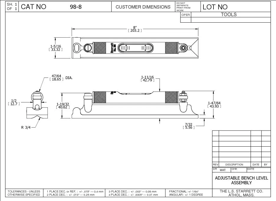 STARRETT 98-12 4