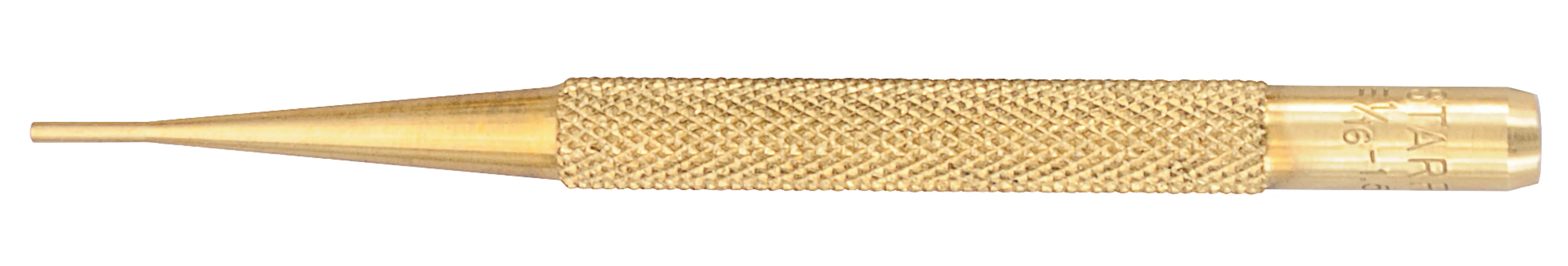 STARRETT B565A Brass Drive Pin Punch 1/16 Inch Tip 4 Inch Length | AC8HQD 3AET1 / 12465