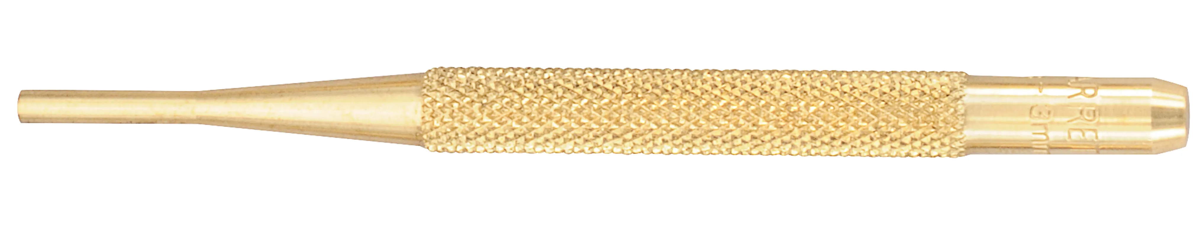 STARRETT B565C Brass Drive Pin Punch 1/8 Inch Tip 4 Inch Length | AC8HQF 3AET3 / 12467