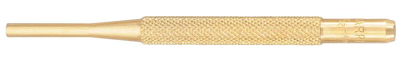 STARRETT B565D Brass Drive Pin Punch 5/32 Inch Tip 4 Inch Length | AC8HQG 3AET4 / 12468
