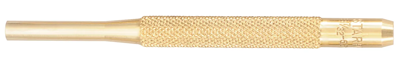 STARRETT B565F Brass Drive Pin Punch 7/32 Inch Tip 4 Inch Length | AC8HQJ 3AET6 / 12470