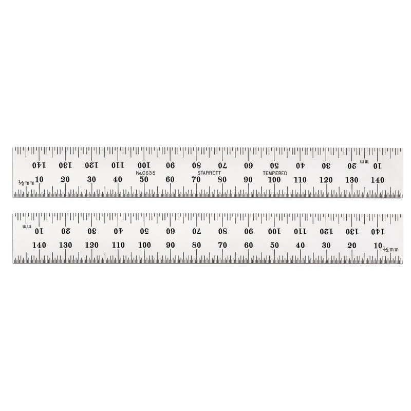 Steel Rule, With Millimetre Graduation, 150 mm Length