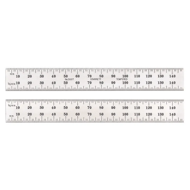 STARRETT C637-150 Rule, 150 mm | CU4PAB 30A943