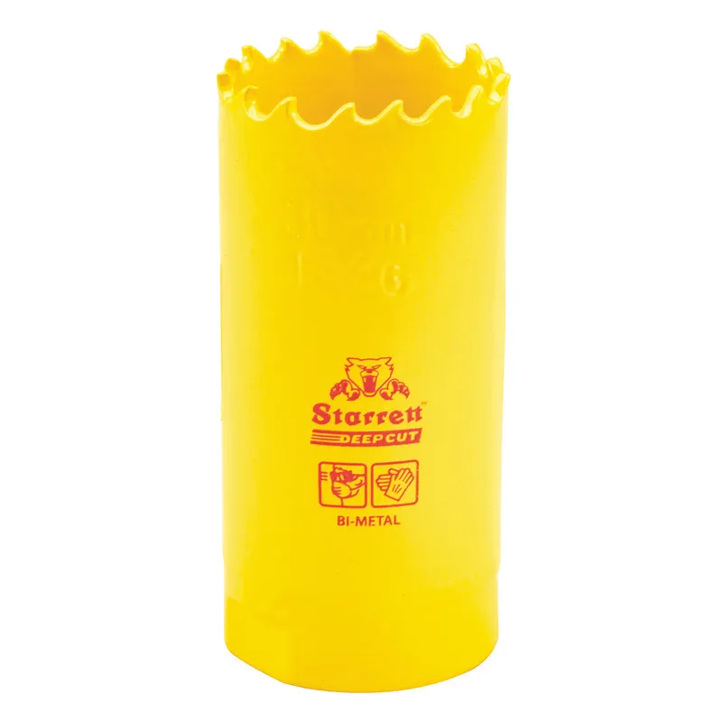 STARRETT DCH0136-G Bi-Metal Deep Cut Hole Saw, 1-3/16 Inch, 30 mm | CU4NKQ 44WD25