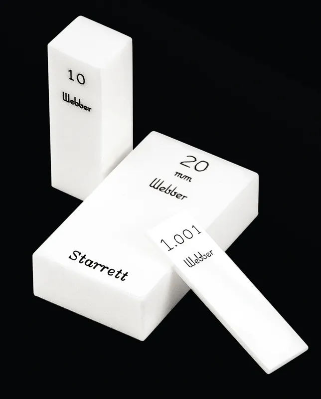 STARRETT RYM 4.0 AA Rectangular Gage Block, AA Grade, Ceramic material, 4 mm | DZ2TGL 97035
