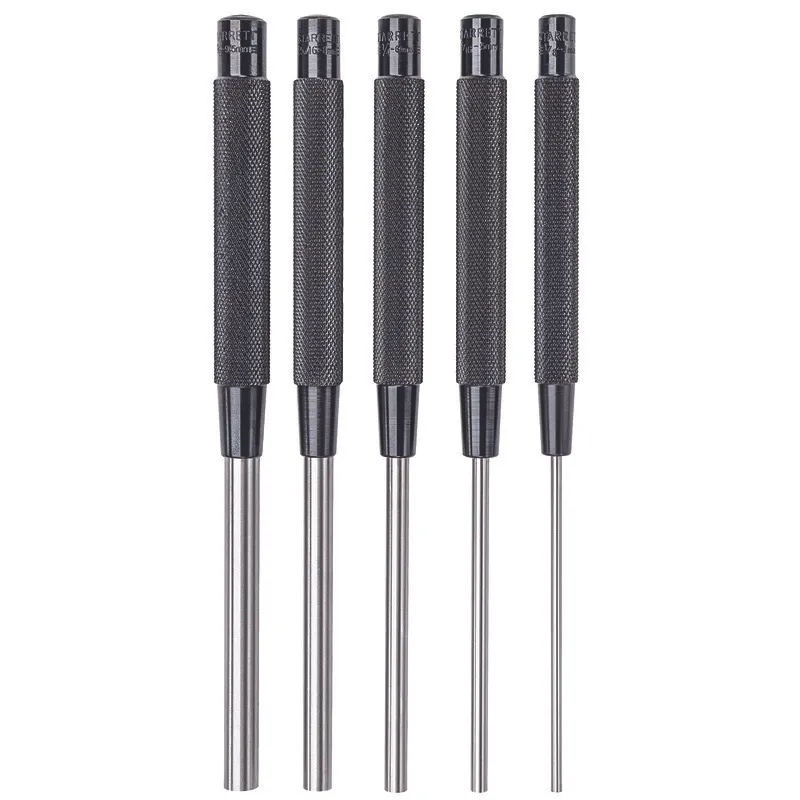 STARRETT S248 Drive Pin Punch Set, Steel, 8 Inch Length - 5 Pc | AC4HKW 2ZVJ7 / 51187