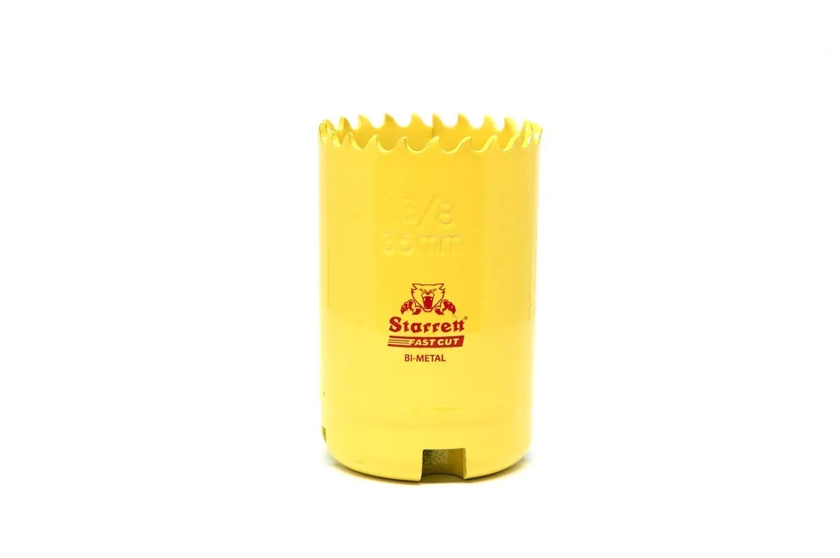 Fast Cut Hole Saw, 35 mm Dia., Yellow