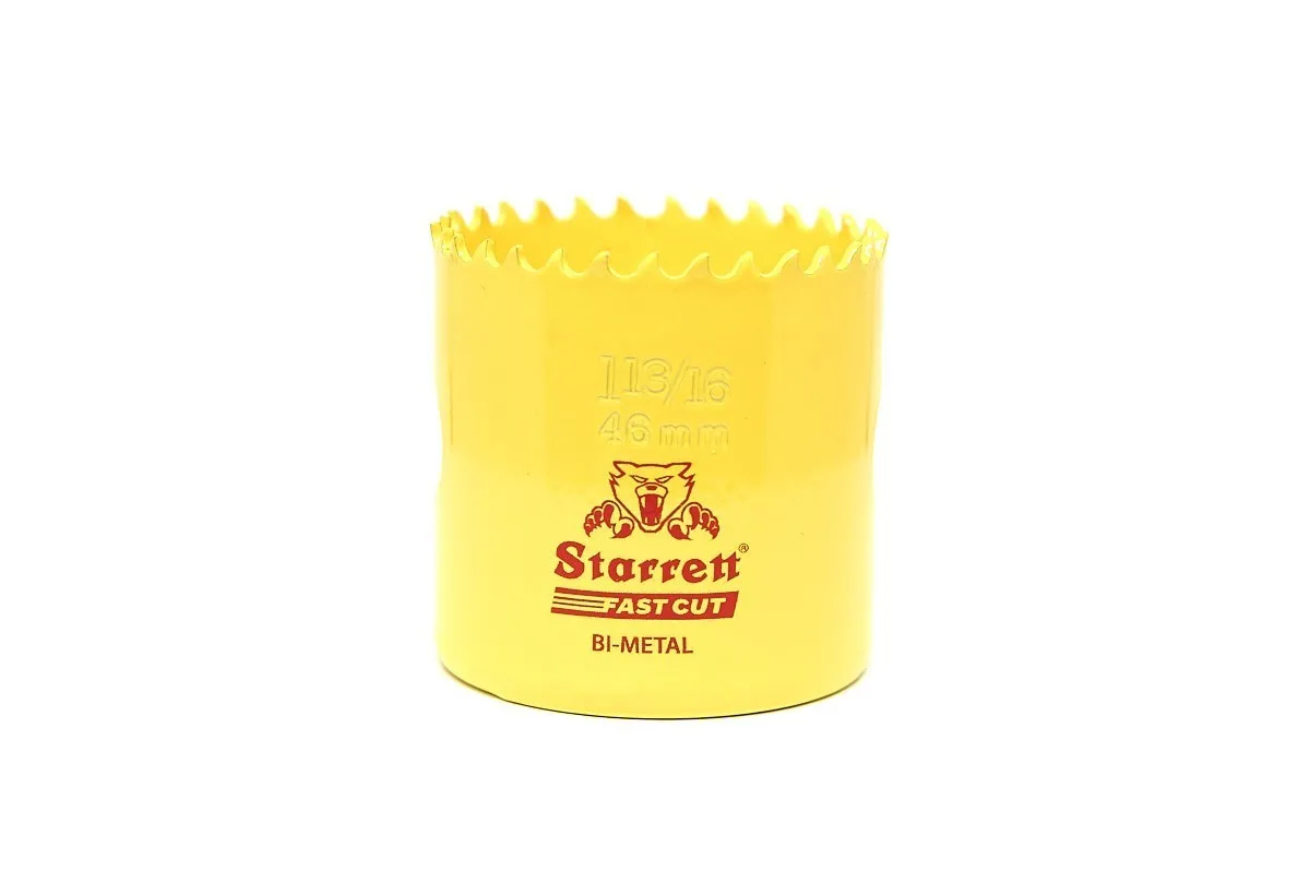 Fast Cut Hole Saw, 46 mm Dia., Yellow