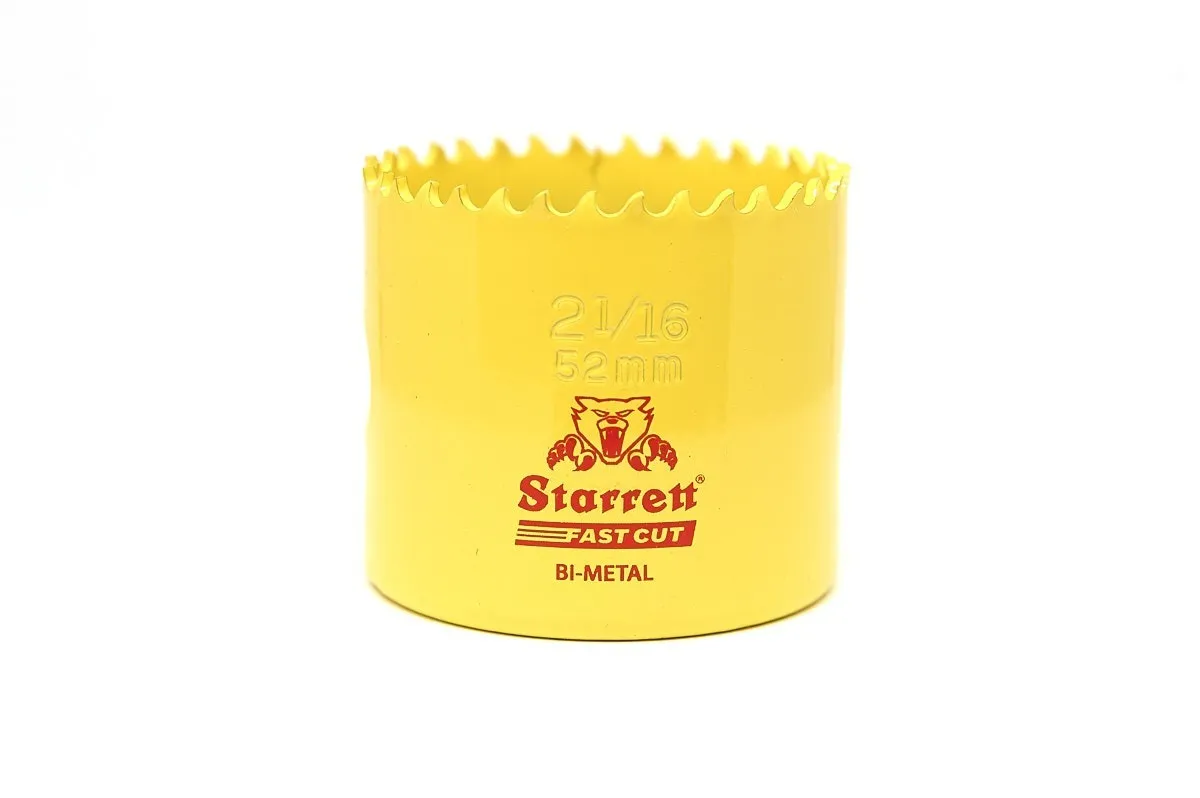 Fast Cut Hole Saw, 52 mm Dia., Yellow