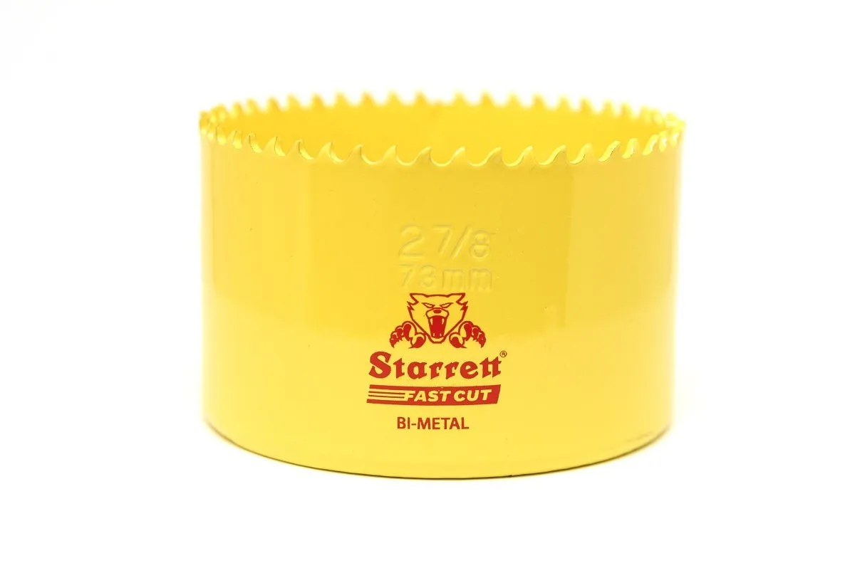 Fast Cut Hole Saw, 73 mm Dia., Yellow