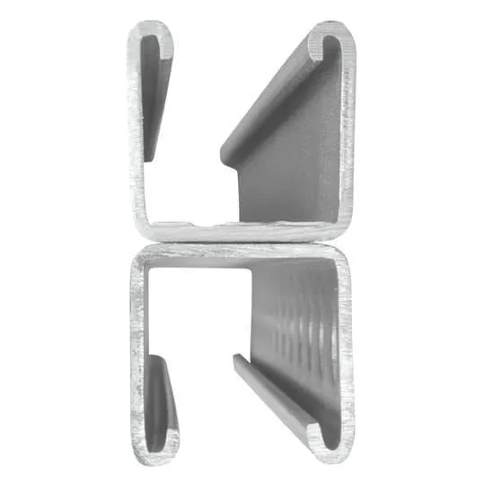 Combination Channel, Silvergalv/Electro-Galvanized, Back-To-Back Bolt Hole Base Type