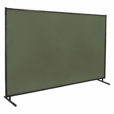 STEINER 501HD-6X10 Welding Screen, Cotton Duck, 6 ft Height, 10 ft Width, Olive Green, 1 Inch Size Frame | CU4QXA 29PF47