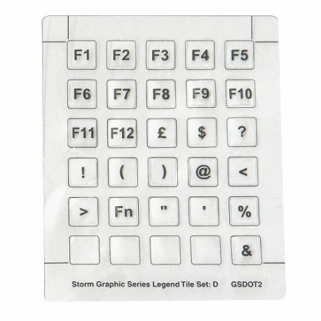 STORM INTERFACE GFX/GFXI KEYTOP TILES D