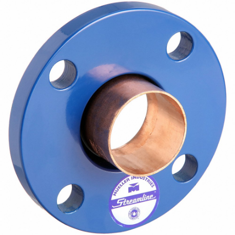 MUELLER STREAMLINE W 03907NL Copper Flange, Wrot Copper, Cup X Flange, 1 1/2 Inch Copper Tube Size | CU4TKW 788GR2