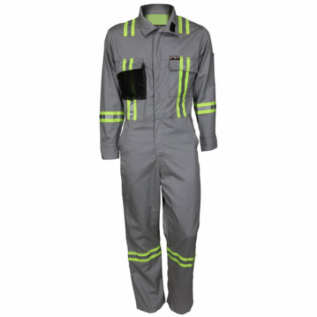 SUMMIT BREEZE SBC203152 Coverall, 8.7 Cal/Sq Cm ATPV, 2Xl, Regular, 52 Inch | CU4VCV 781GP6