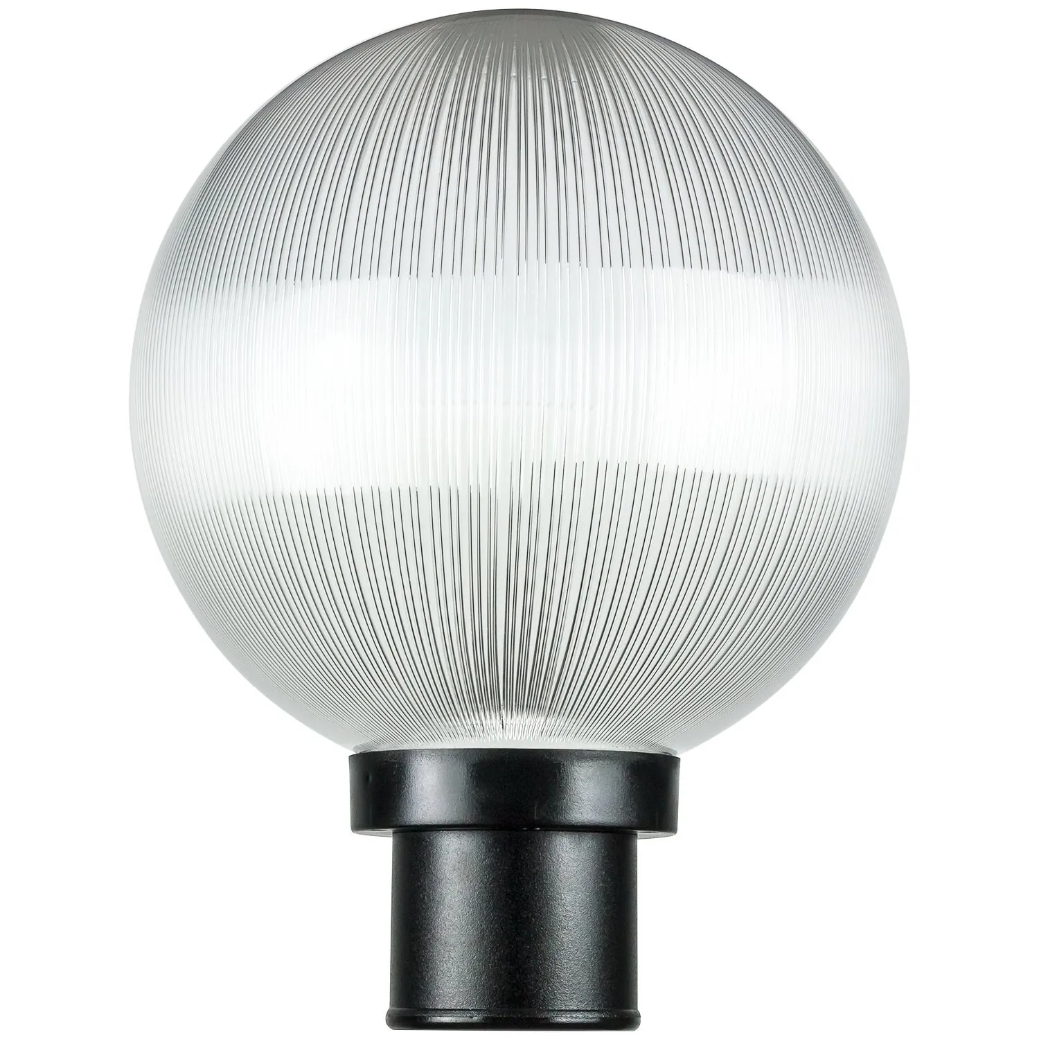10-in Post Mount Globe Lght Fixture, 1 E26 Socket 60W Max, Wet Location