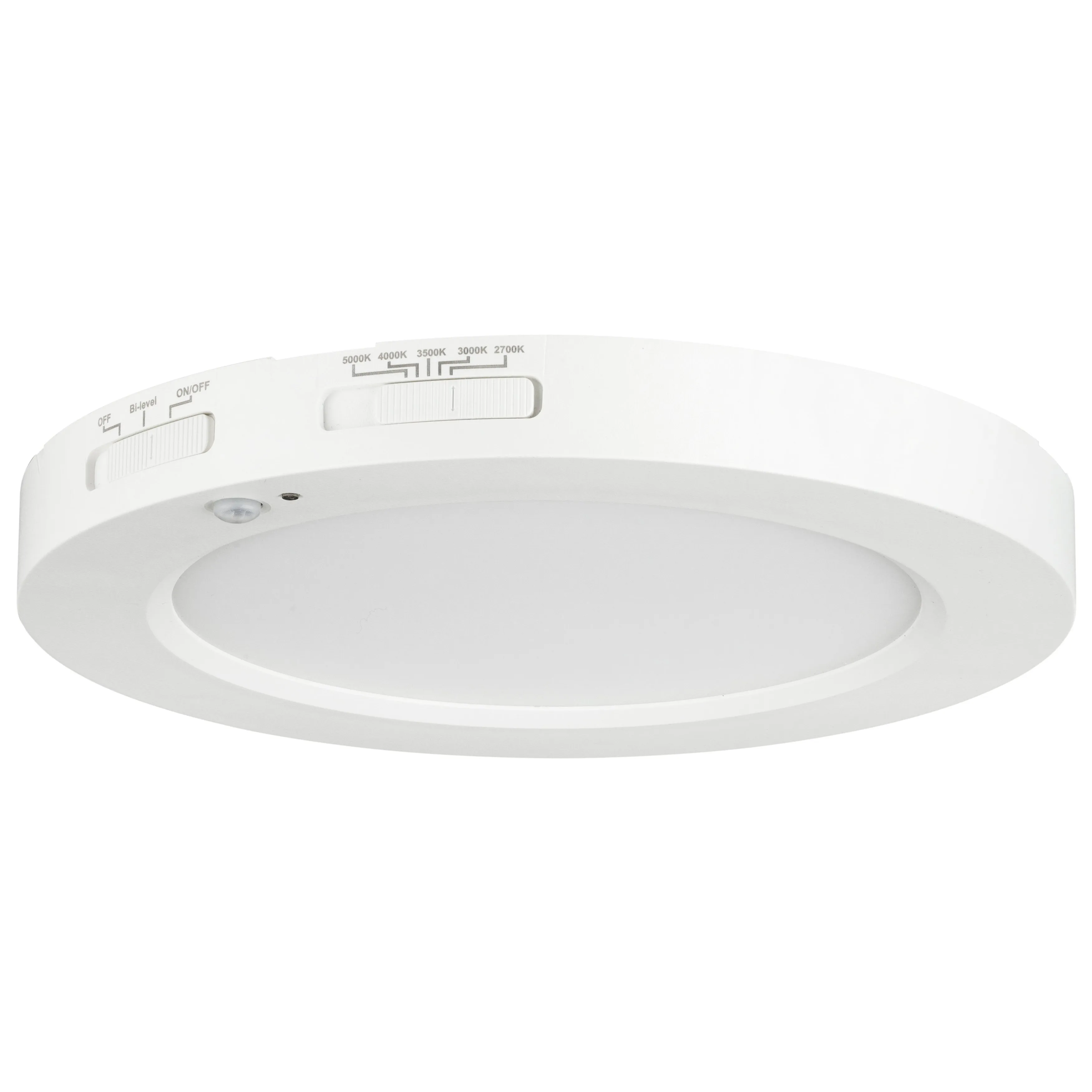 5-Inch Round Mini Panel Motion Sensor, 12W, 700 Lumens, 27K/30K/35K/40K/50K, 90 CRI