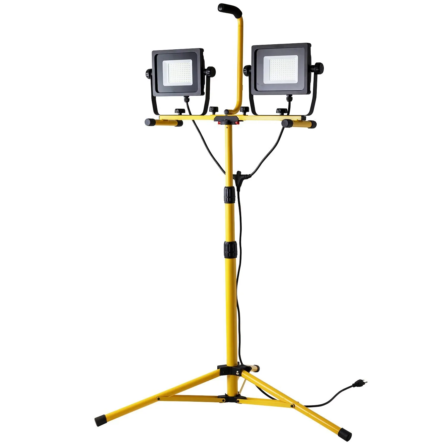 Commercial 14000 Lumens Dual Head LED Outdoor Standing Work Light, Cool White 4000K