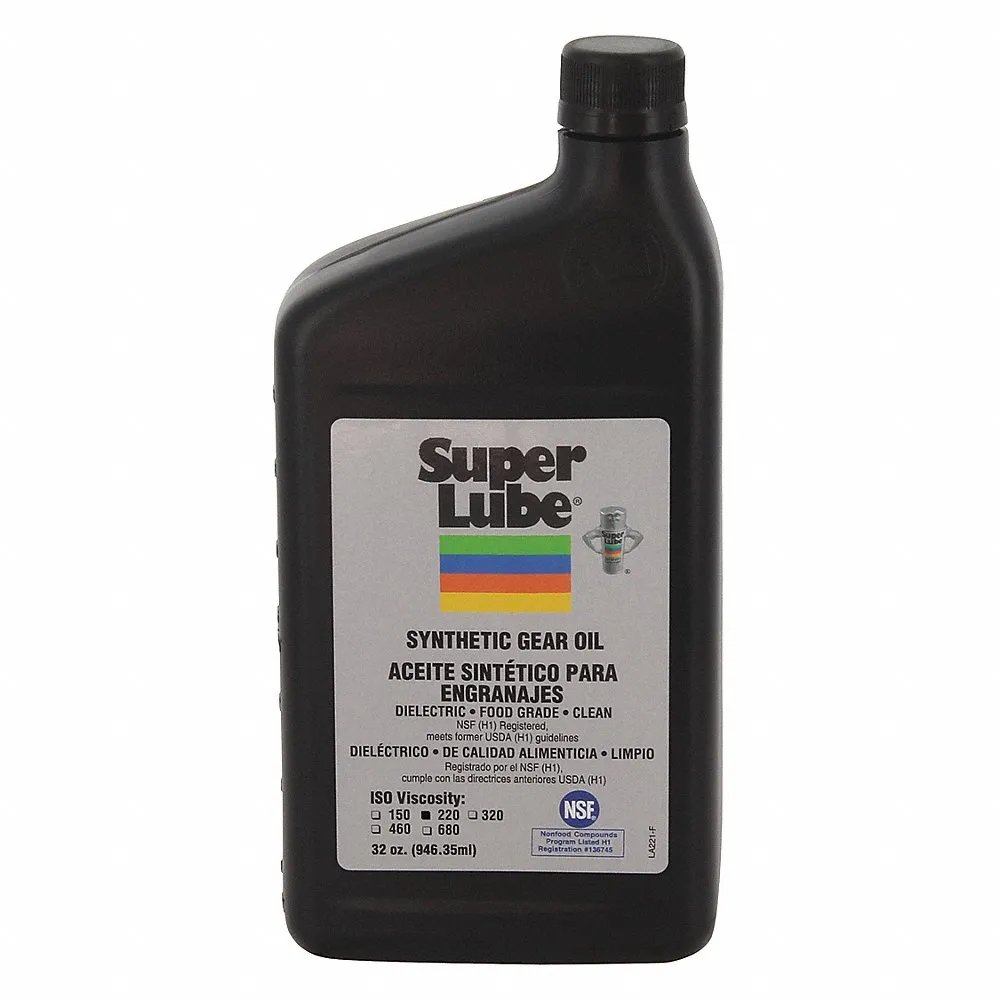 Synthetic Gear Oil, ISO 220, 1 Quart, Bottle